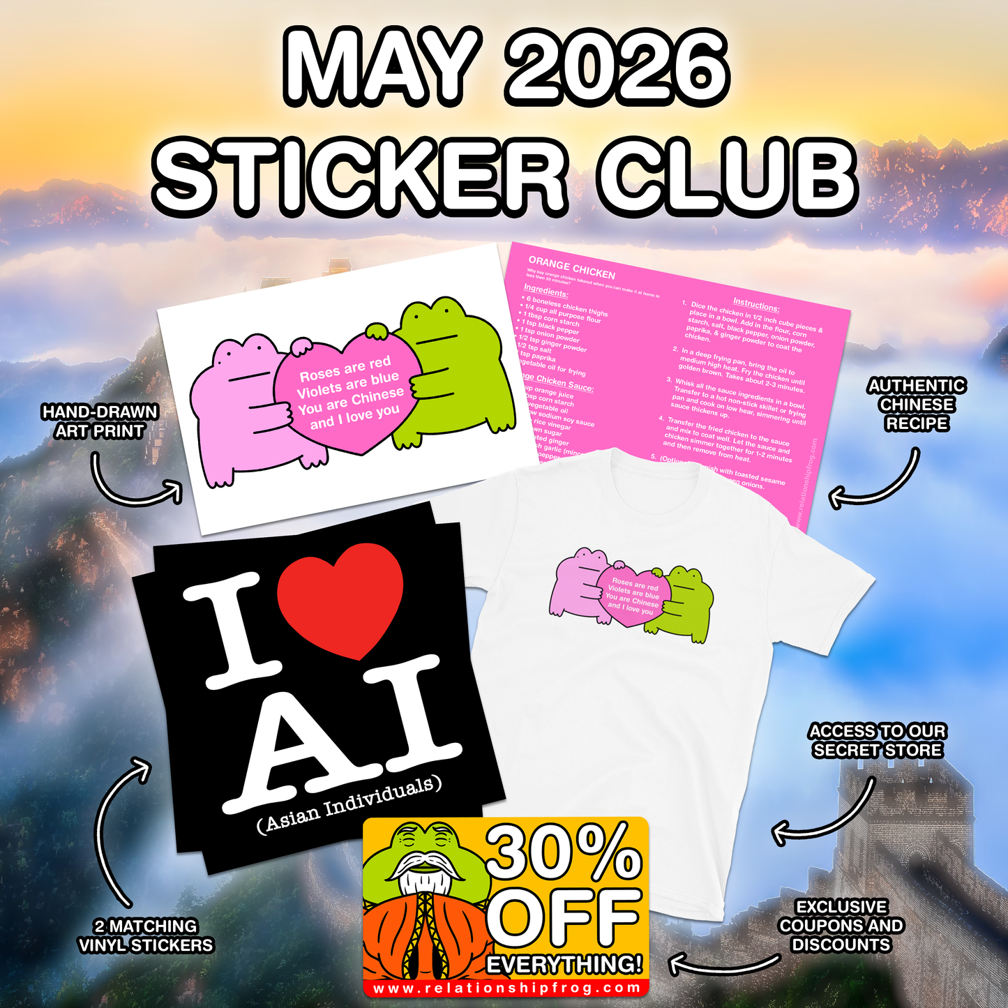 CHINESE STICKER CLUB