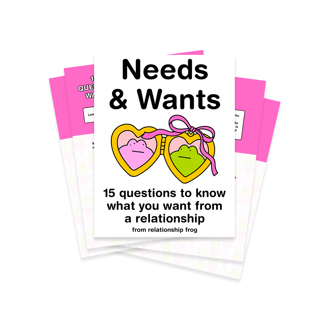 RELATIONSHIP NEEDS AND WANTS WORKSHEET